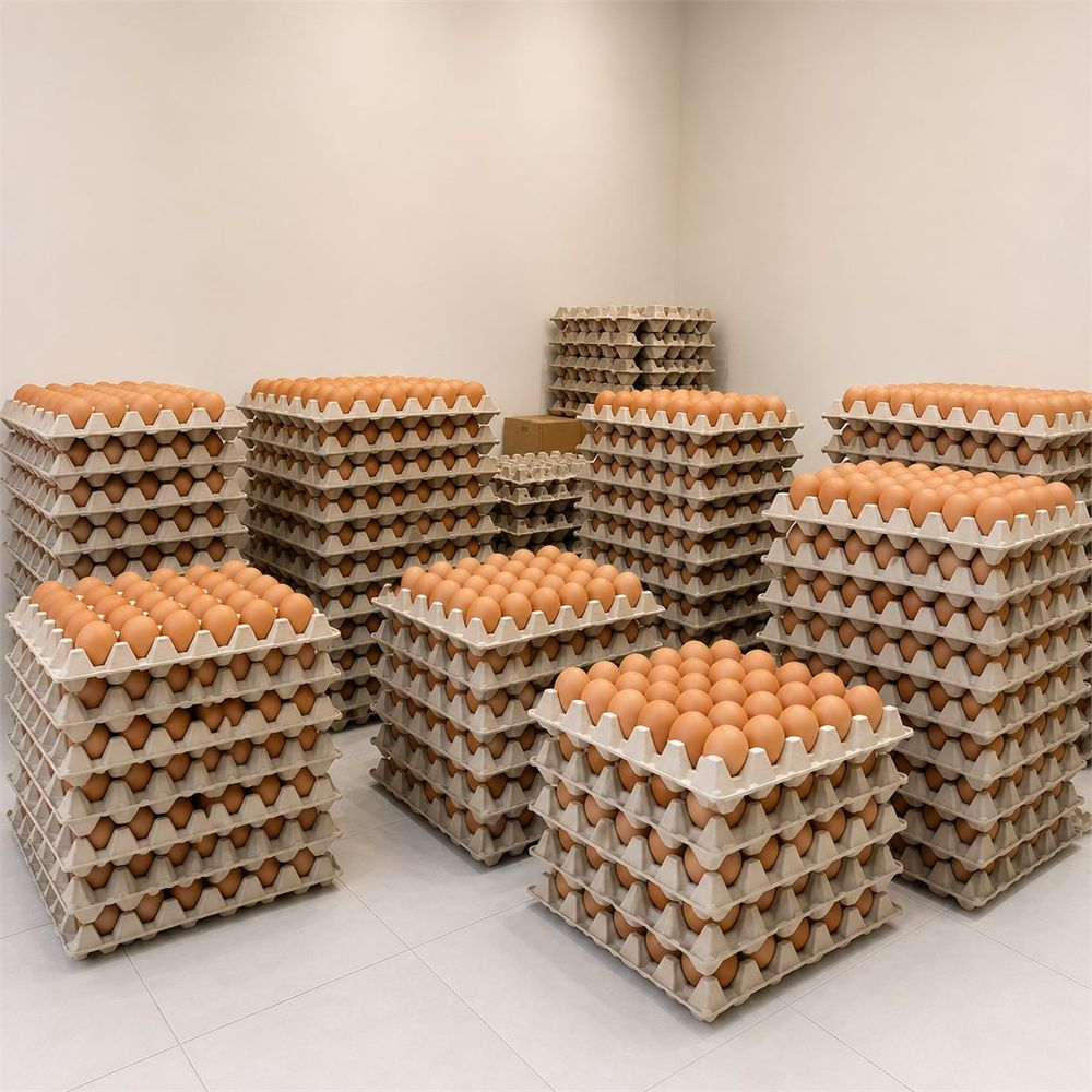 Fresh egg harvest