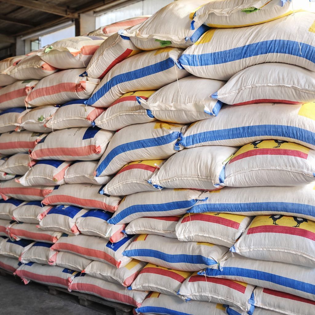 Colourful NAFCo feed bags